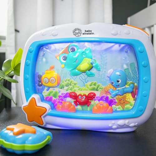 Baby Einstein Sea Dreams Soother Crib Toy with Remote, Lights and Melodies for Newborns and up