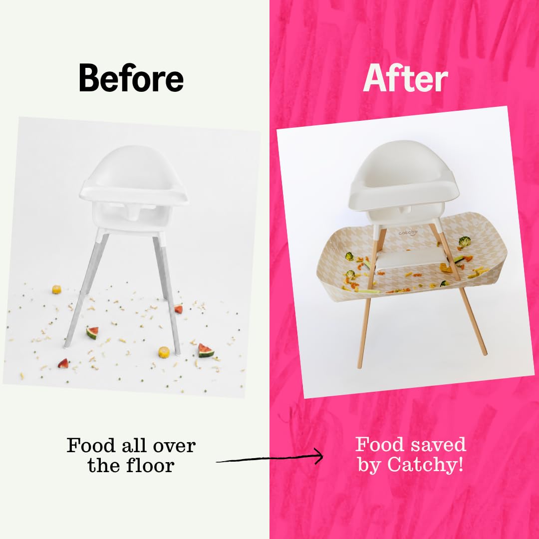 CATCHY - Colector de alimentos - Compatible con silla alta Stokke Clikk + otras 11 sillas altas - Trona alta se vende por separado - Alimentos para bebés y niños pequeños y atrapador de desorden