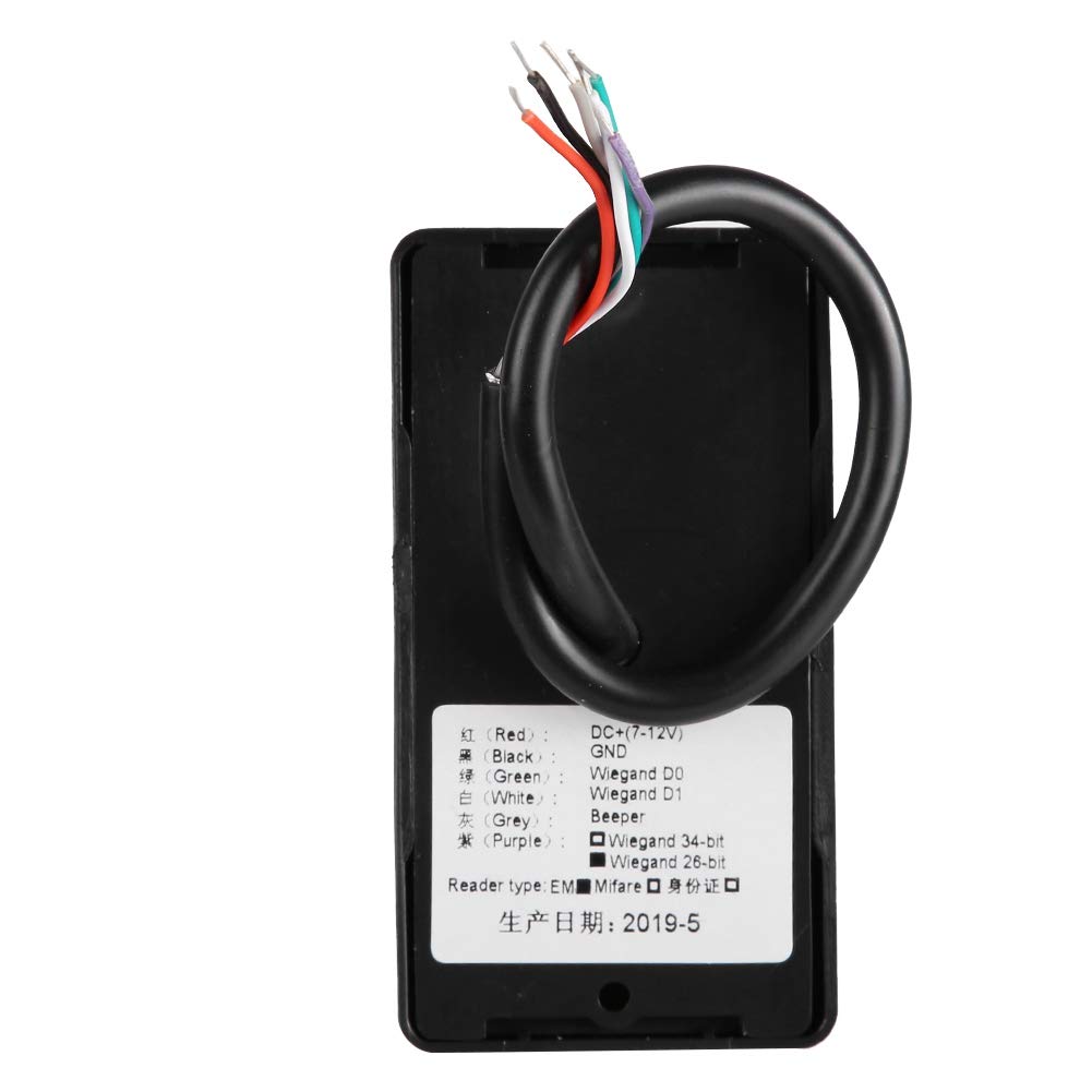 Lector de Tarjetas Xinwoer Negro RFID 26/34 Resistente al Agua 125Khz