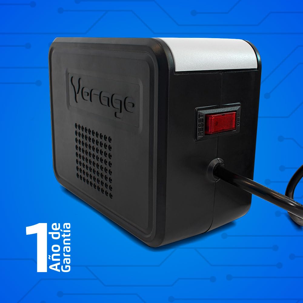 Regulador de Voltaje Vorago AVR-200 con Supresor de Picos para Oficina y Hogar