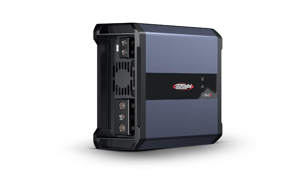 Amplificador de Coche SounDigital Alta Eficiencia 1600 Vatios RMS 4 Ohmios 1 Canal