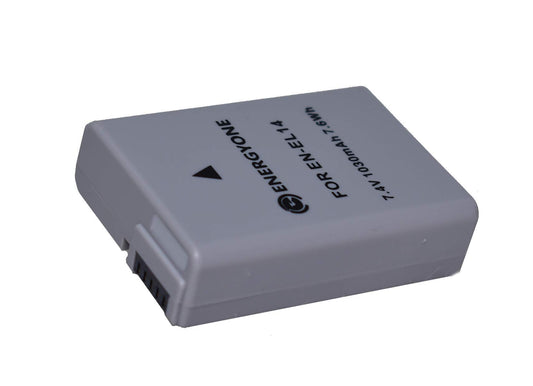 Bateria EN-EL14A para Camara Fotografica Nikon, Compatible con P7000 P7100 P7700 D3100 D3200 D5100 D3100 D5100 P7800 D5200 D5300 D5500 D3300, D5600