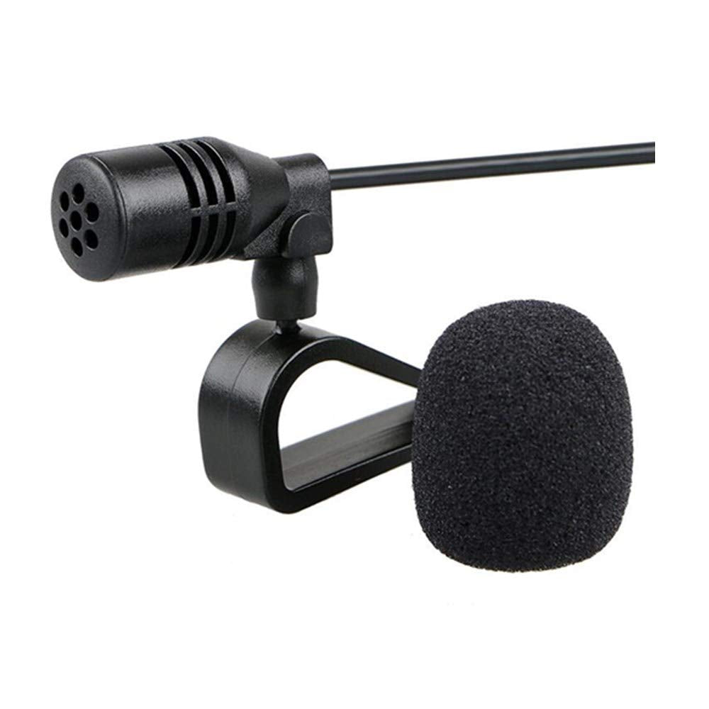 Micrófono externo estéreo de 3,5 mm compatible con Kenwood Boss Corehan Power JVC Sony Jensen Alpine Unidad principal del vehículo estéreo del coche habilitado audio GPS DVD