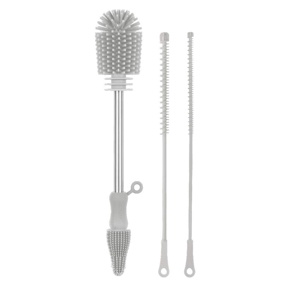 Haakaa Kit de cepillo para polvo de limpieza de silicona de grado