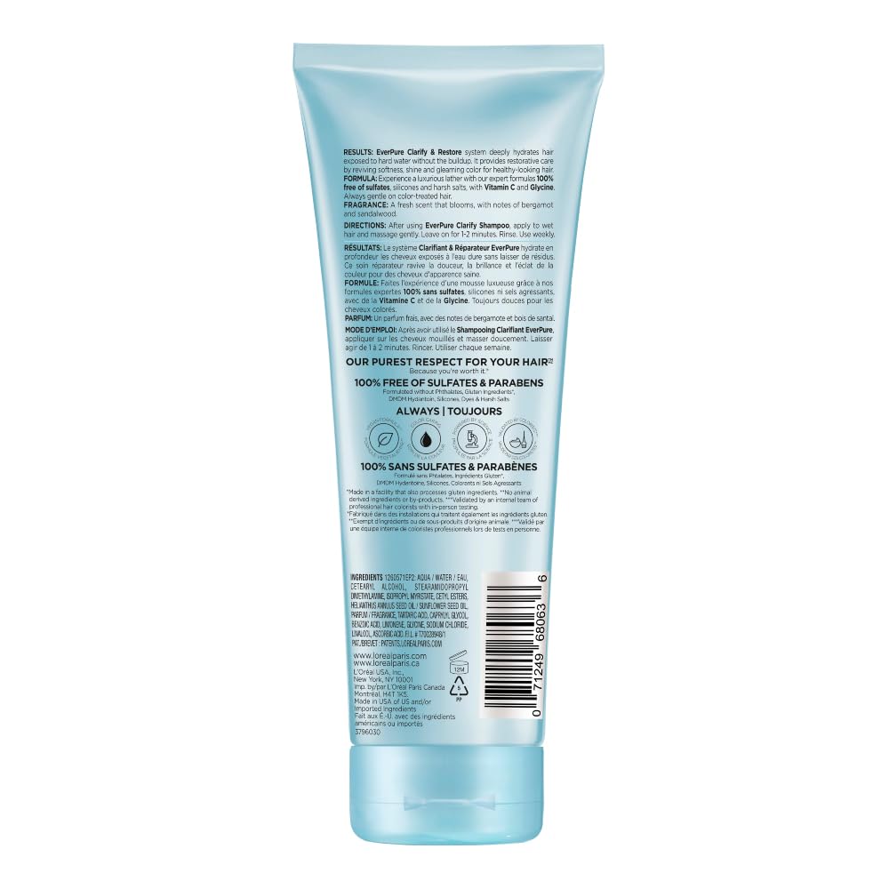 L'Oréal Paris Ever Pure Clarify & Restore Acondicionador Detox, 200 ml