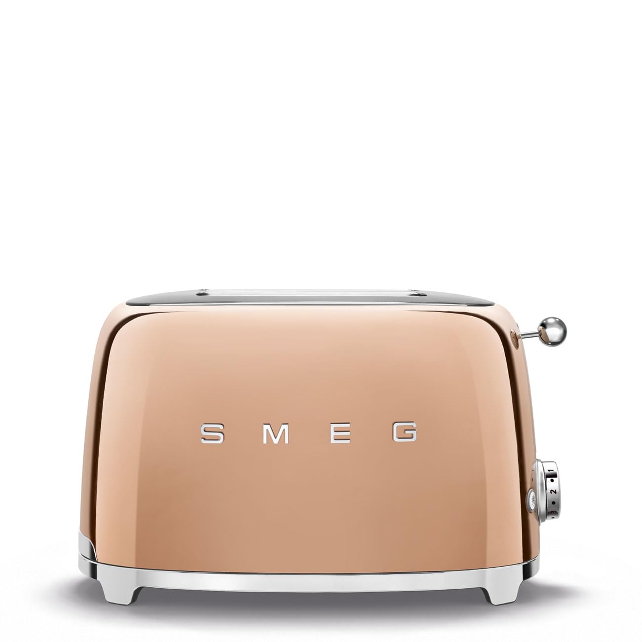 Smeg TSF01RGUS Edición Limitada 50's Estilo Retro Estética tostador de 2 rebanadas Oro Rosa, Cobre