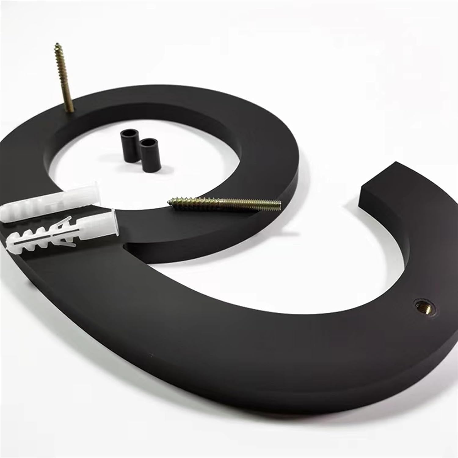 Números Modernos para Casa Exterior con Kit de Uñas 5 Pulgadas Fácil de Instalar 7