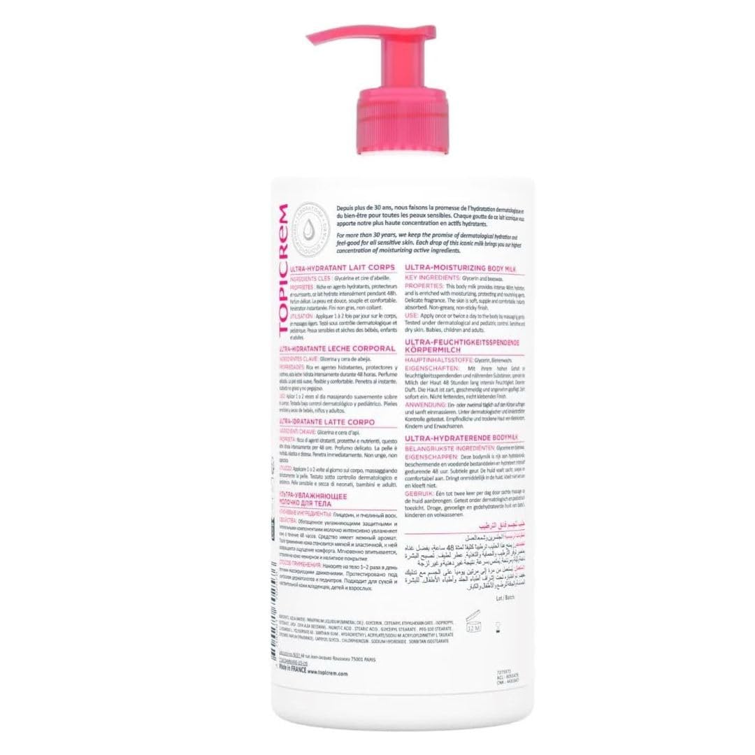 Topicrem Leche Corporal ultra- hidratante - 1000 ml
