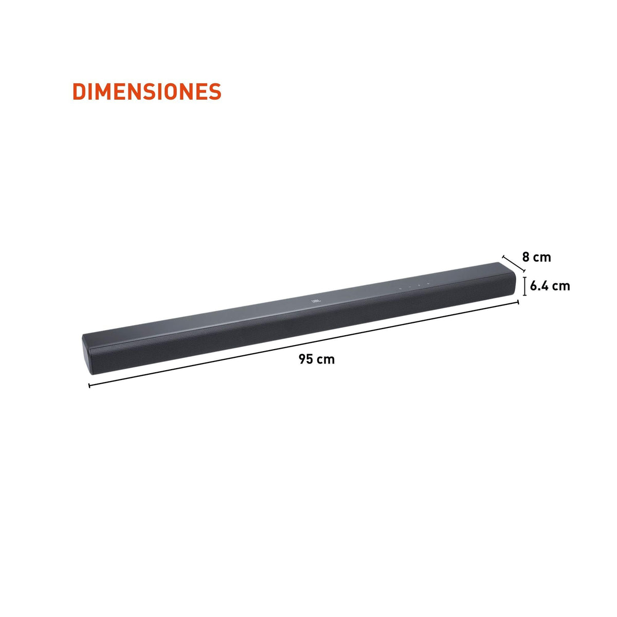 Barra de Sonido JBL Cinema SB550 Negro Bluetooth 3.1 con Subwoofer y Dolby Audio 250W HDMI eARC