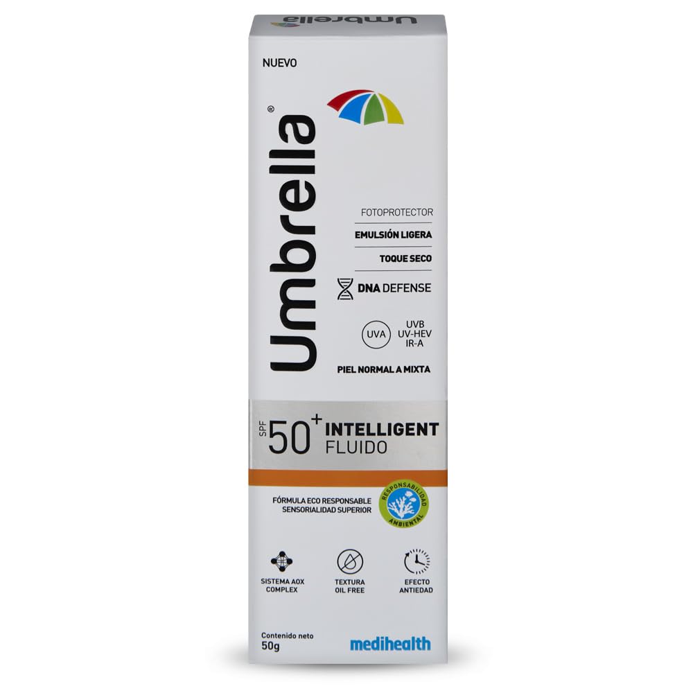 Emulsión Umbrella Intelligent Fluido Resistente al Agua para Piel Normal a Mixta