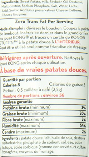 Kong Stuff, Crema de Camote, 1 Tubo, 140g