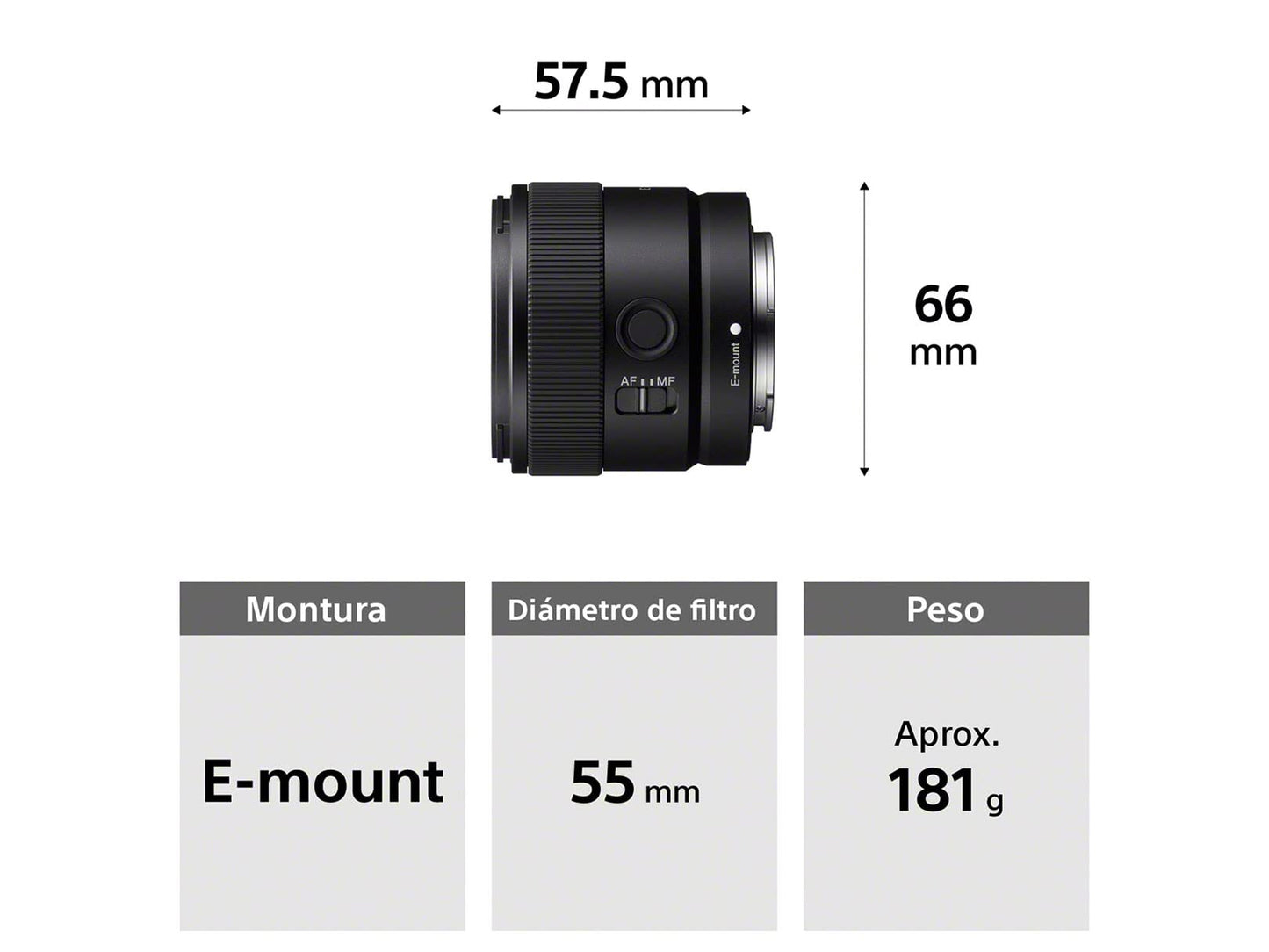 Lente Gran Angular Fijo Sony 11mm F1.8 APS-C con Estabilizador