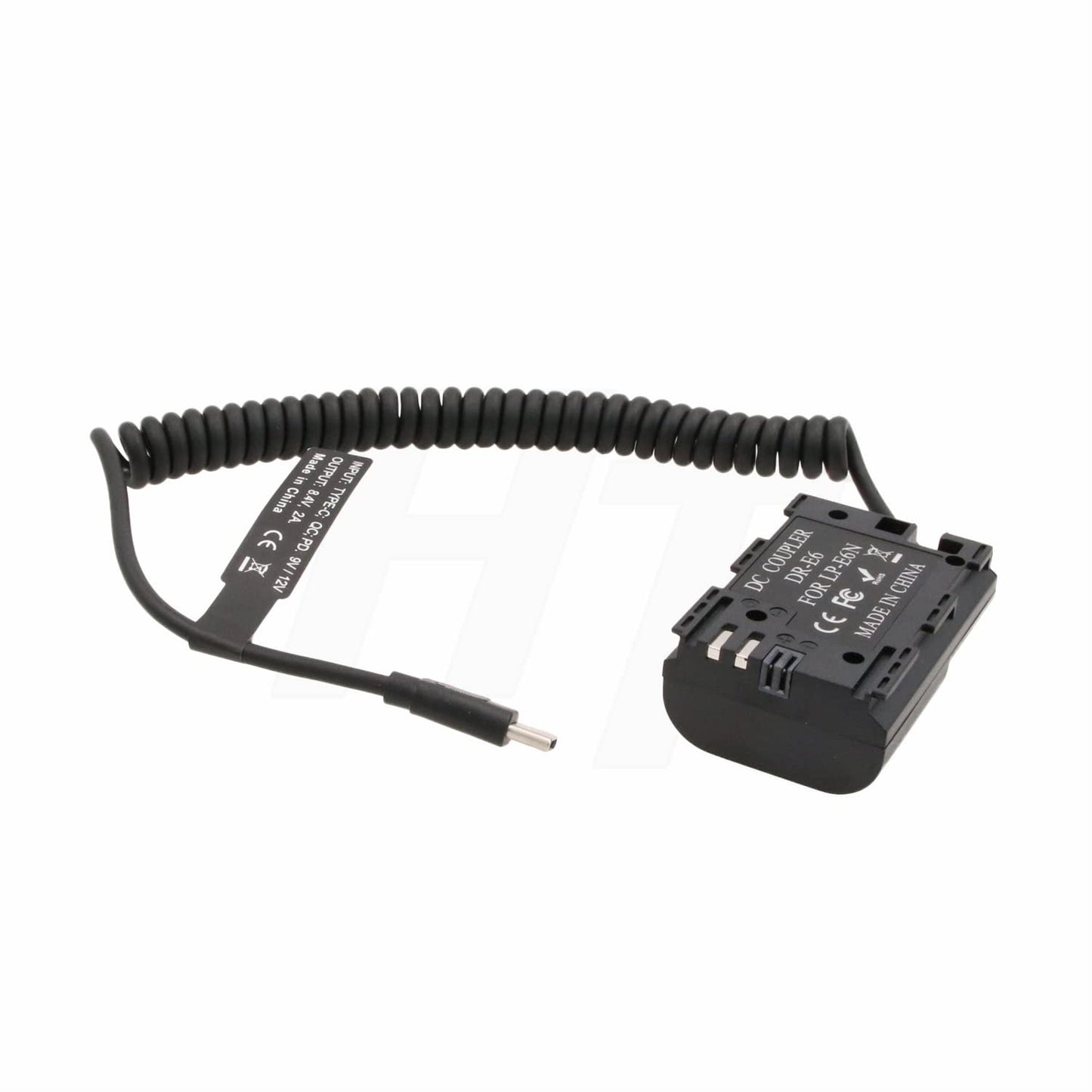 HangTon Power Bank PD QC USB Tipo C a LP-E6N Batería Dummy para Canon EOS R5 R6 5D3 7D II BMPCC 4K Cámara, Zacuto EVF