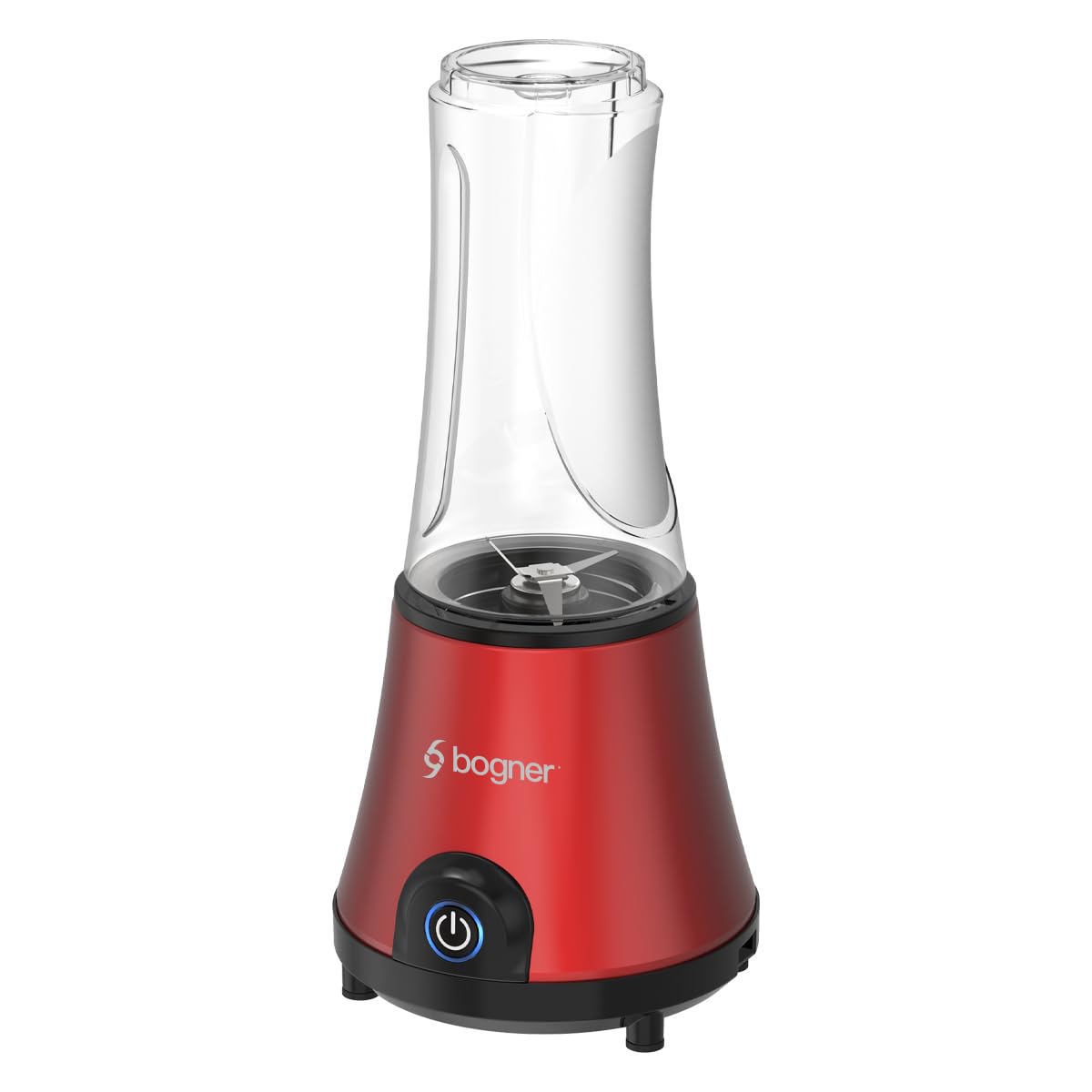 Licuadora Personal Compacta Bogner BPB02 500 W- Para Creaciones Deliciosas, Blender Hielo 4 Cuchillas, Vasos de 600 ml de Tritán con Tapa, Cuchillas Desmontables Acero Inoxidable.