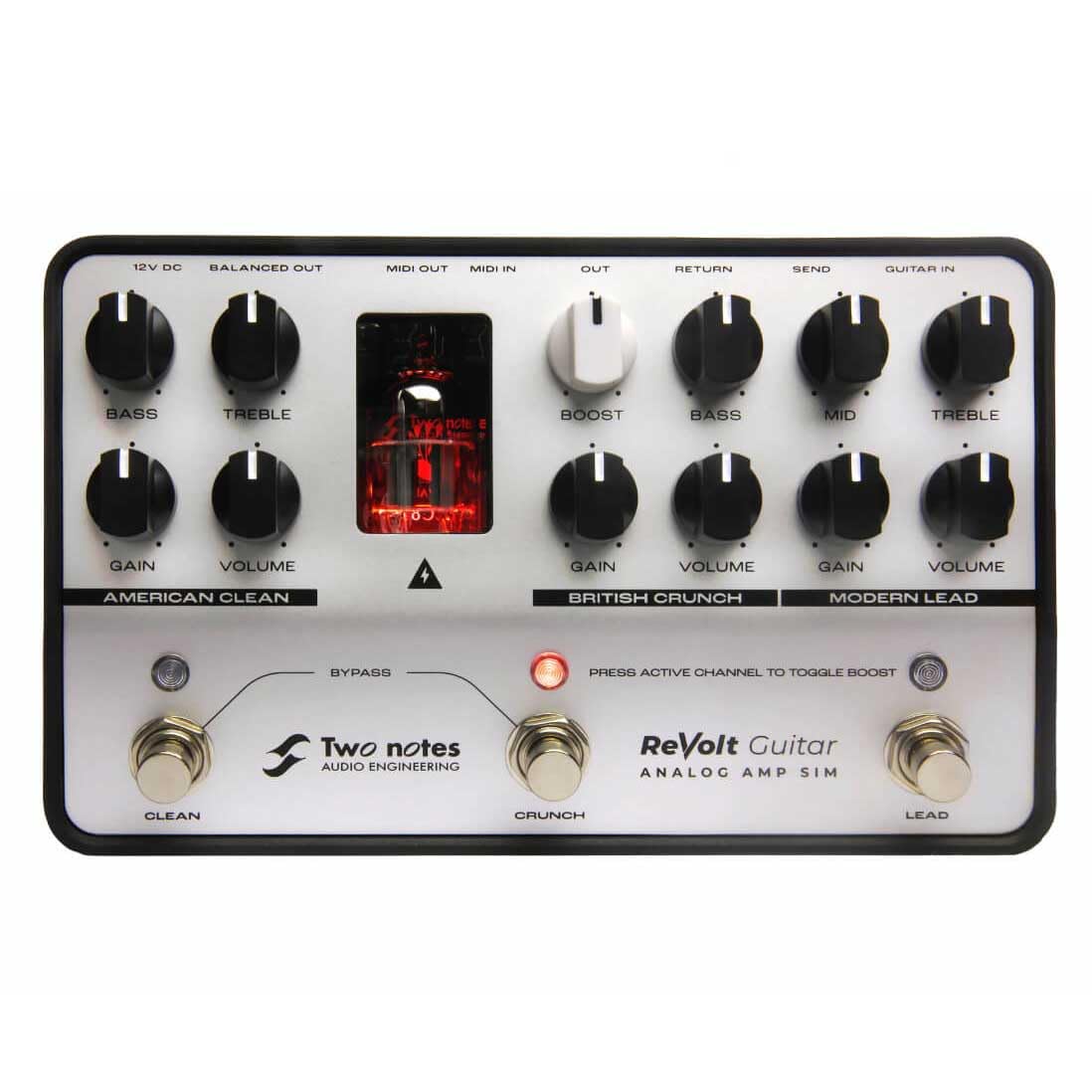Simulador de Amplificador de Guitarra Two Notes ReVolt analógico