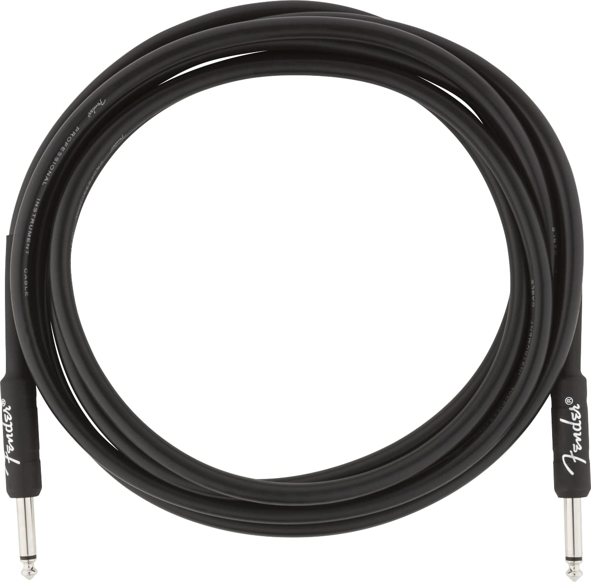 Fender Professional Series - Cable de instrumentos para guitarra de 10 pies, listo para escenario con diseño antitorceduras, color negro