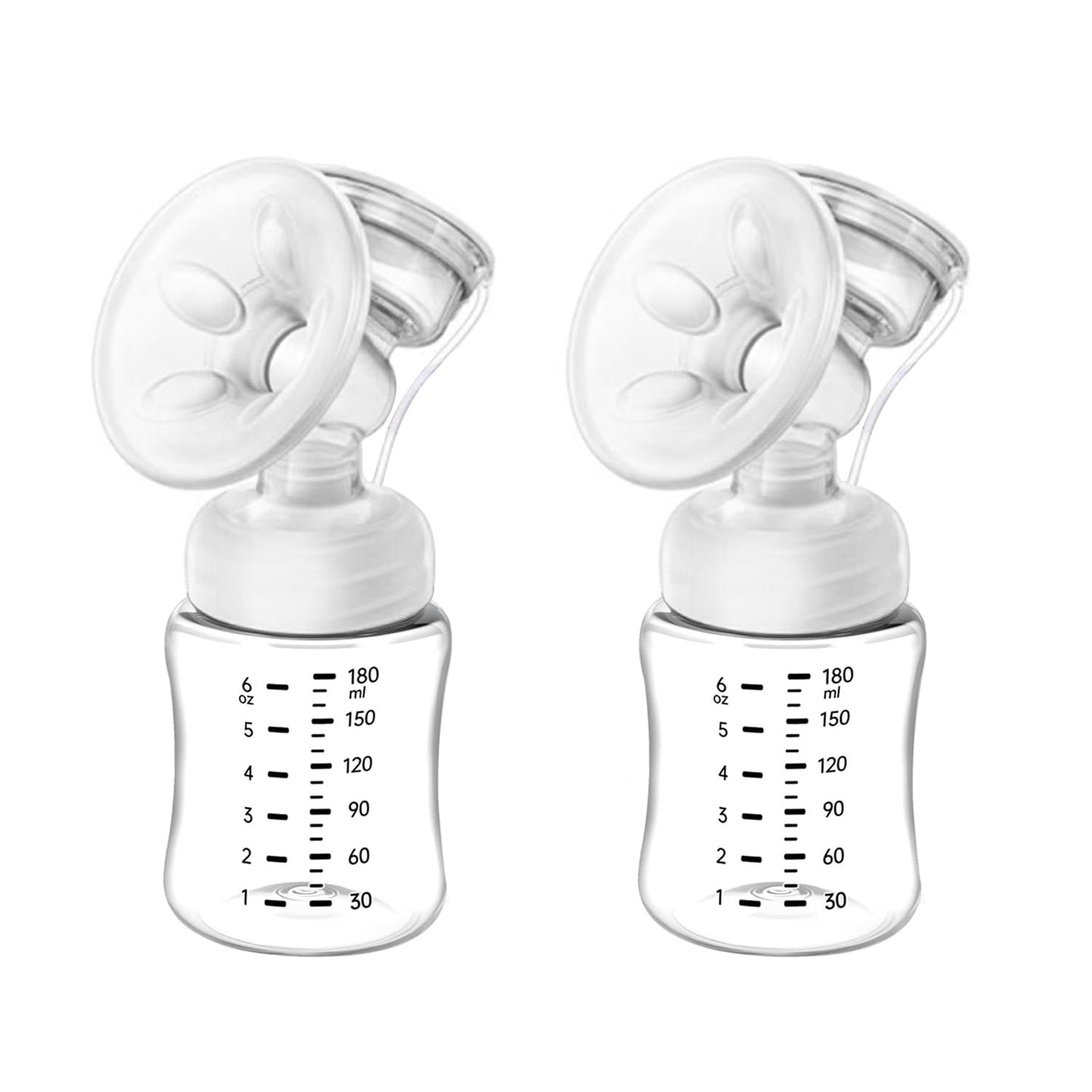 Piezas de extractor de leche compatibles con Philips Avent Comfort de doble cara; incl. Brida, válvula, tubo, almohadilla de masaje, membrana de succión, botella, tapa; no piezas originales de la