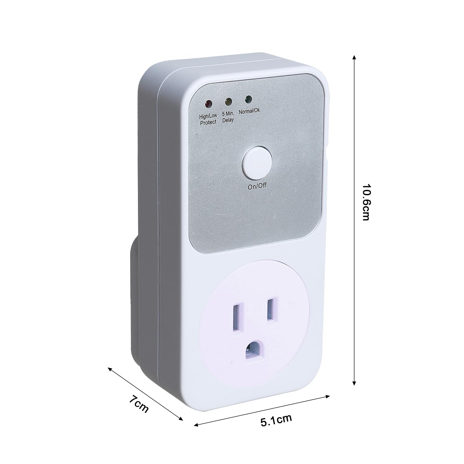 Protector de Voltaje VIEGLM Blanco Multifunción para Refrigerador, TV, Lavadoras y Frigoríficos