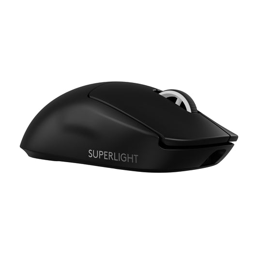 Logitech G Pro X Superlight 2 Lightspeed Mouse Inalámbrico de Juegos, Ligero, Interruptor Híbrido LIGHTFORCE, Sensor Hero 2, 32,000 dpi, 5 BOT. Programables, Carga USB-C, PC y Mac - Negro