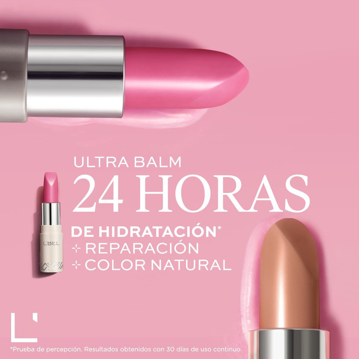 L'BEL, Ultra Balm Bálsamo Hidratante Labial, Cerise Brise