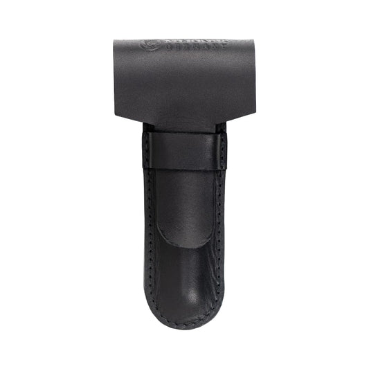 MERKUR Funda de piel negra 5006 | Accesorios de afeitar | Se adapta para maquinilla de afeitar de hasta 110 mm, por ejemplo, 34C, 38C, 500C, Futur 700 | Piel de vacuno | Fabricado en Alemania