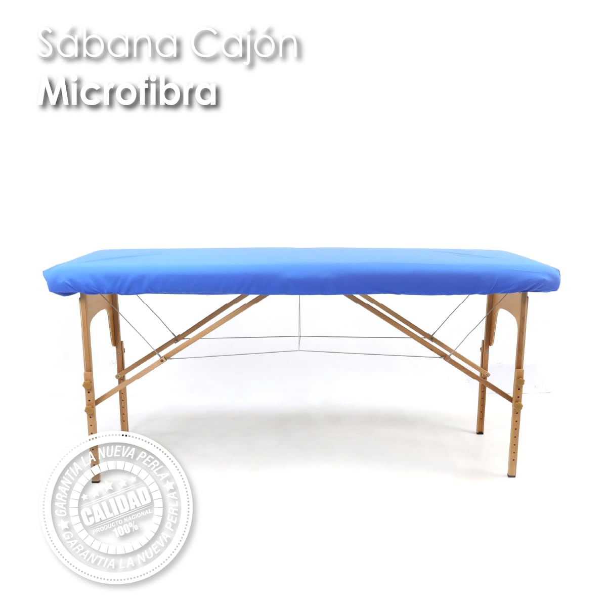 La Nueva Perla Juego Sabana Camilla Masaje Spa Exploracion Microfibra Color (Azul Rey, 1 Juego (2 Piezas))