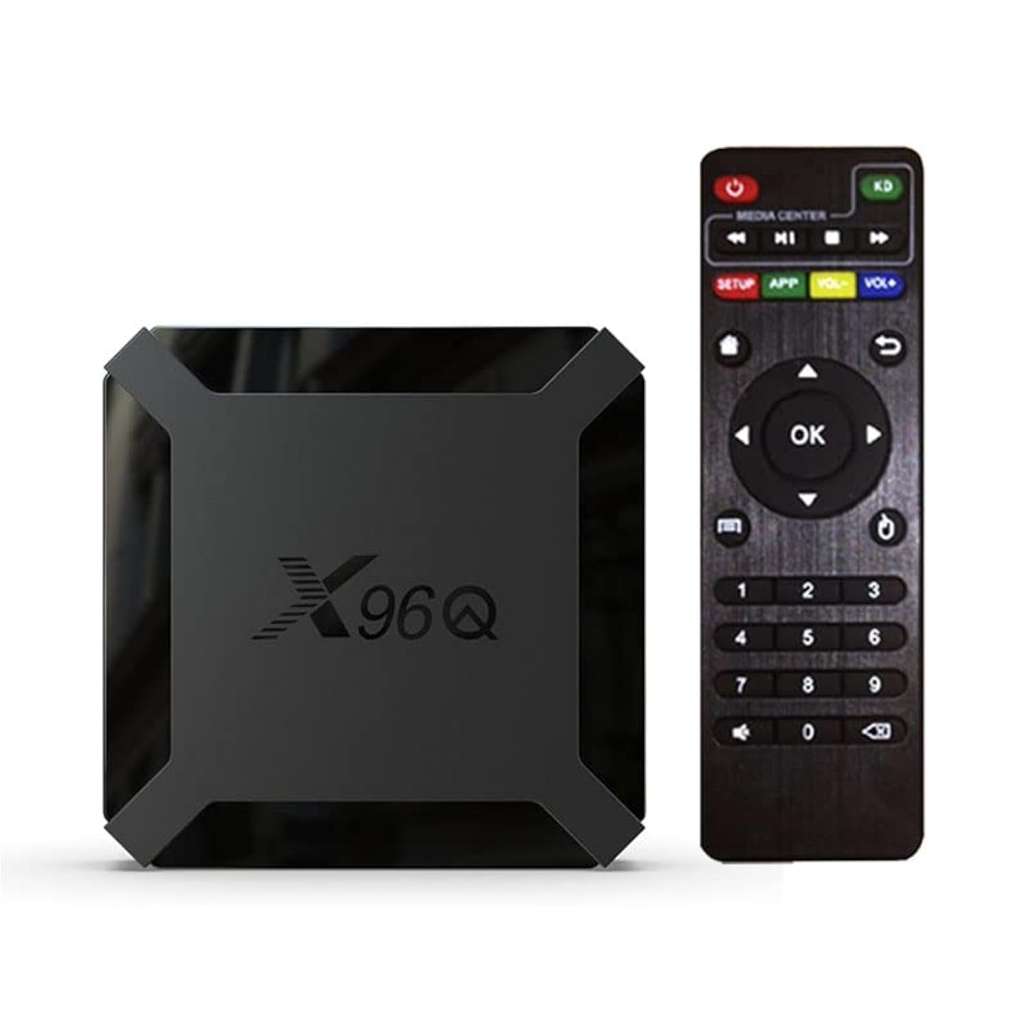 Android TV Box 10.0, X96Q Android TV Box 2GB RAM 16GB ROM Allwinner H313 Quad-Core 64bit con WiFi 2.4G USB Ultra HD 4K H.265 3D Home Smart Player