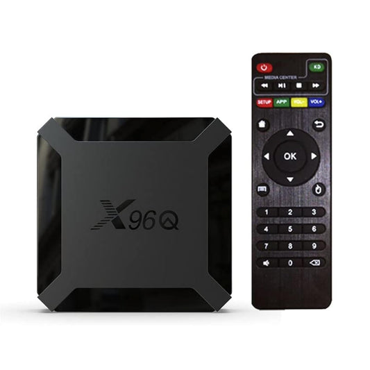 Android TV Box 10.0, X96Q Android TV Box 2GB RAM 16GB ROM Allwinner H313 Quad-Core 64bit con WiFi 2.4G USB Ultra HD 4K H.265 3D Home Smart Player