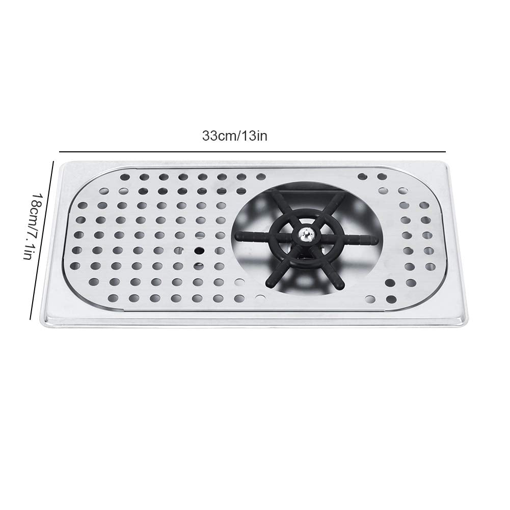 Enjuagador de Vidrio Barra Acero Inoxidable Lavador de Botellas Duradero para Cocina