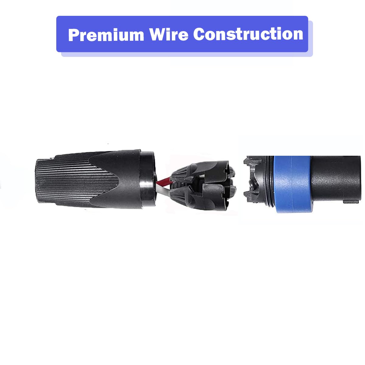 Cables de Conexión de Audio Estéreo ITSROCK de 50 Pies a Macho 1/4 Pulgadas, 12 AWG, Paquete de 2