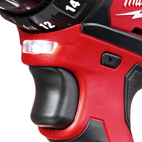Milwaukee M4 2407-22 Taladro Atornillador Inal 3/8" 12 V 450-1500 Rpm 250 In/Lb Inal 2 Bat M12 Cp1.5 Carg Bolsa