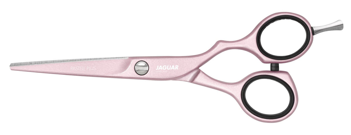 Jaguar White Line Pastel Plus Offset Tijeras de peluquería, 13,5 cm de longitud, rosa, 0,03402 kg