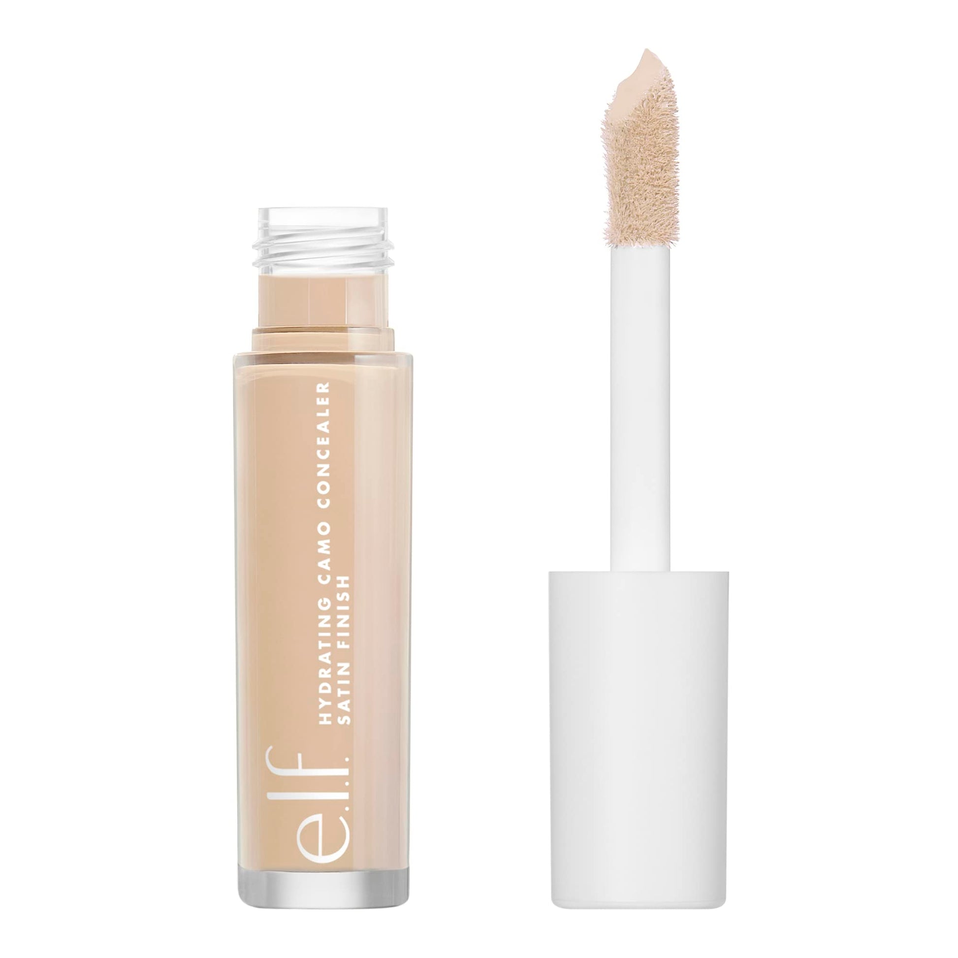 elf, Corrector de camuflaje hidratante, Ligero, Cobertura completa, Larga duración, Oculta, Corrige, Cubre, Hidrata, Destaca, Arena clara, Acabado satinado, 25 tonos, Uso durante todo el día, 0.20 Fl