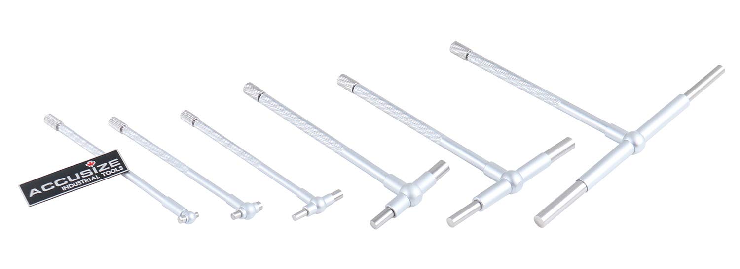 Accusize Industrial Tools Premium 3602-5018 - Juego de calibradores telescópicos de 5/16 pulgadas - 6 pulgadas, 6 ps/set