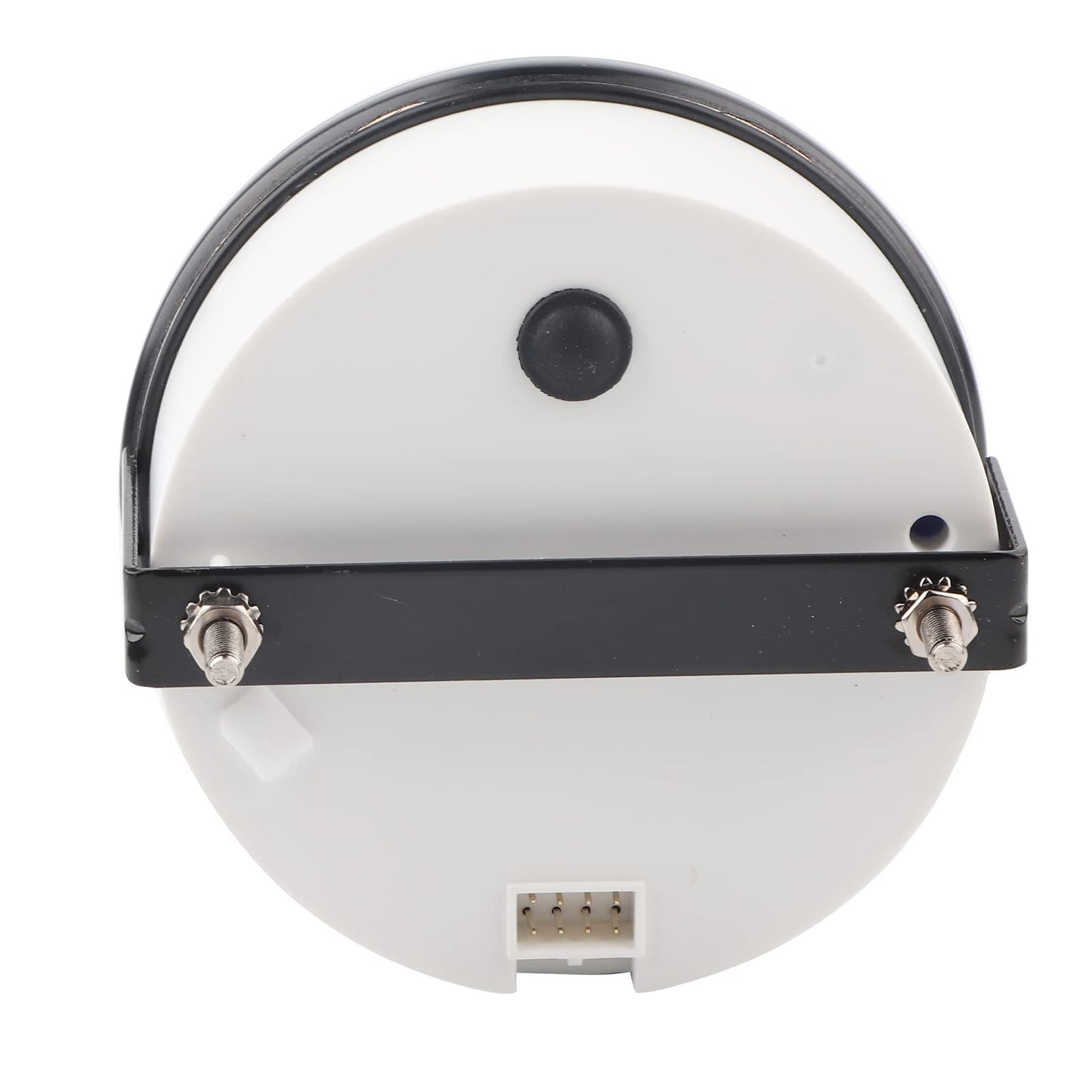 Indicador de ángulo de Timón, 85 Mm Medidor de ángulo de Timón de Barco IP67 Impermeable Retroiluminación Multicolor 9-32V Dirección Ajustable(Marco negro sobre negro)