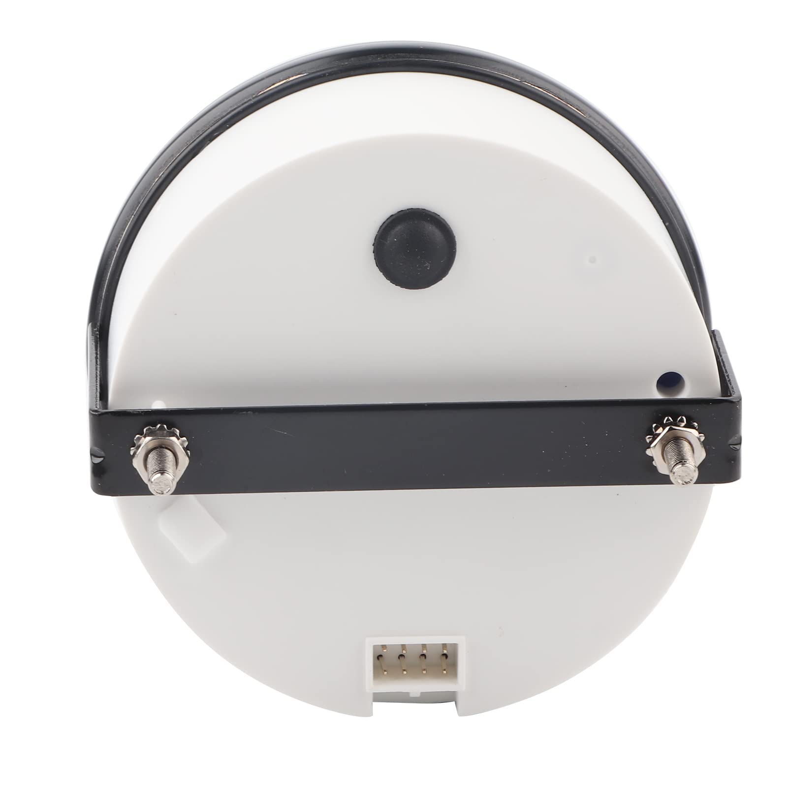 Indicador de ángulo de Timón, 85 Mm Medidor de ángulo de Timón de Barco IP67 Impermeable Retroiluminación Multicolor 9-32V Dirección Ajustable(Marco negro sobre negro)