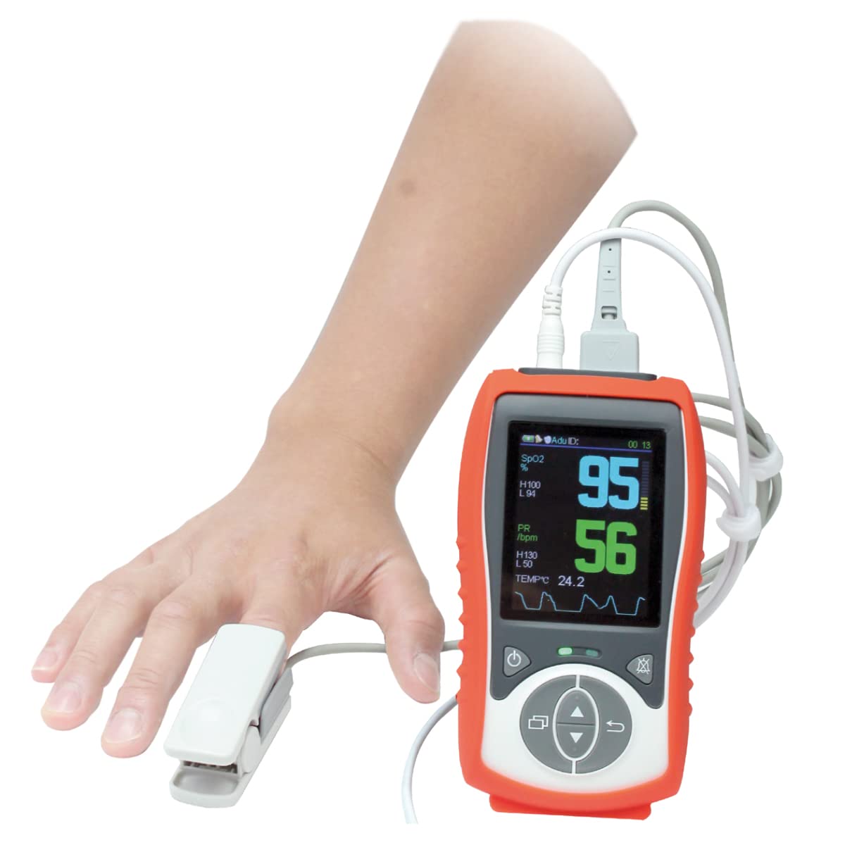 Oxímetro de Pulso Xignal U-Kiss Palm Xignal 3 Parámetros con Sensor Adulto para Uso Humano