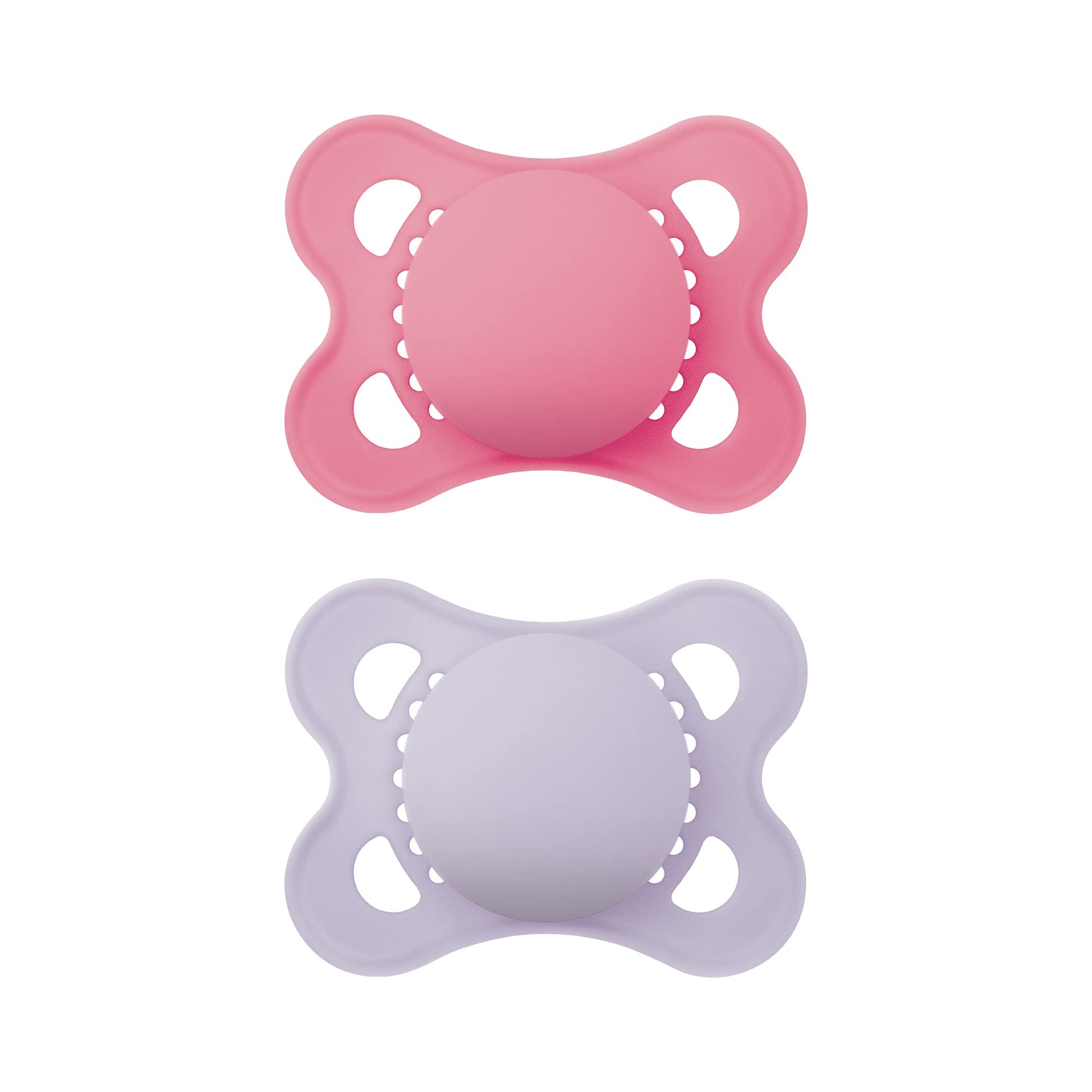 MAM - Chupetes de látex originales, chupete de 0 a 6 meses, pezón de goma natural, hecho de materiales bio-circulares, fácil de limpiar, con estuche esterilizador, 2 unidades