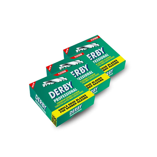 Cuchillas de Afeitar Derby Verde para Barbas