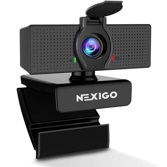 Cámara Web HD NexiGo N60 Negra Gran Angular 1080p con Micrófono y Cubierta de Privacidad Reacondicionada