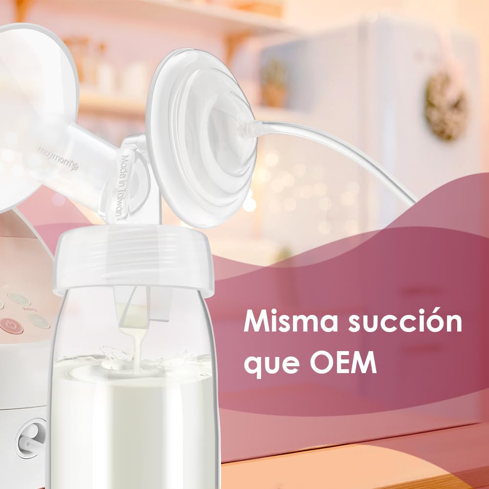 Pieza de bomba Maymom de cuello ancho para S1/S2; incluye Embudo de boca ancha; repuesto no original; reemplaza el protector de 30 mm de dos Embudos de Spectra.