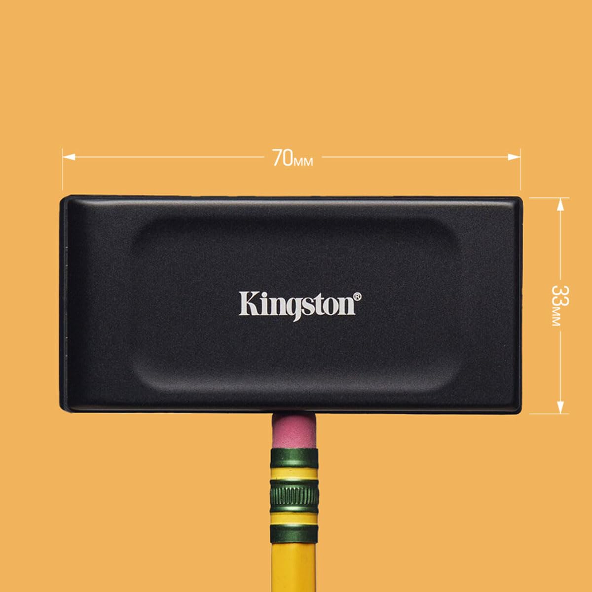 Kingston SSD Externo XS1000 Capacidad: 2000GB USB 3.2 Gen 2 Lectura: 1050MB/s y Escritura: 1000MB/s (SXS1000/2000G)