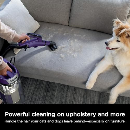 Shark POWERDETECT - Aspiradora Vertical con Filtro HEPA, aspiradora Resistente con Potente succión para Recogida de Pelo de Mascotas, tecnología DuoClean, Elevador motorizado, Ideal para alfombras y