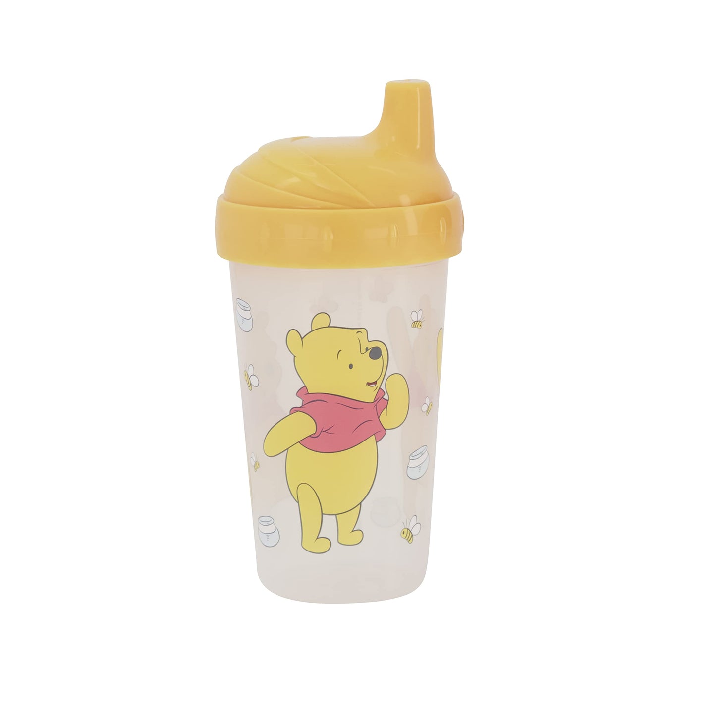 Vasos para beber para niñas/niños | 10 onzas Winnie The Pooh Sippy Cup Pack de dos con popote y tapa, botella de agua de viaje azul duradera a prueba de fugas para niños pequeños