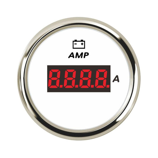 Amperímetro ELING Retroiluminación Roja Sensor Corriente 80A 52mm