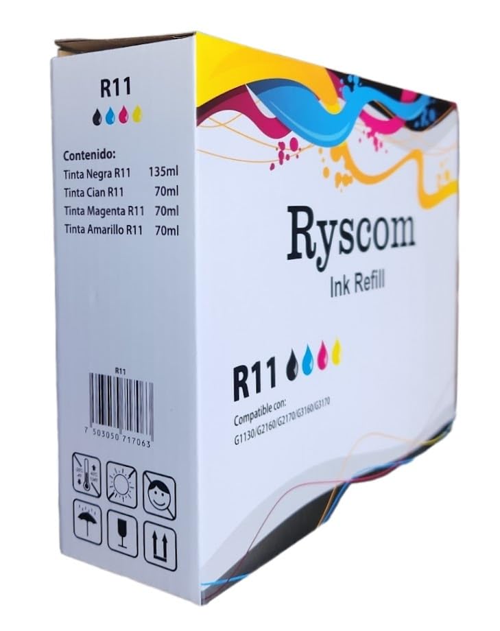 Tinta Compatible Ryscom Negro Canon Pixma Gi Serie 11