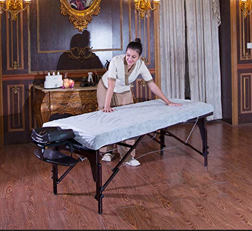 LIFESOFT Sábanas ajustables desechables para mesa de masaje, funda de cama resistente de 105 unidades