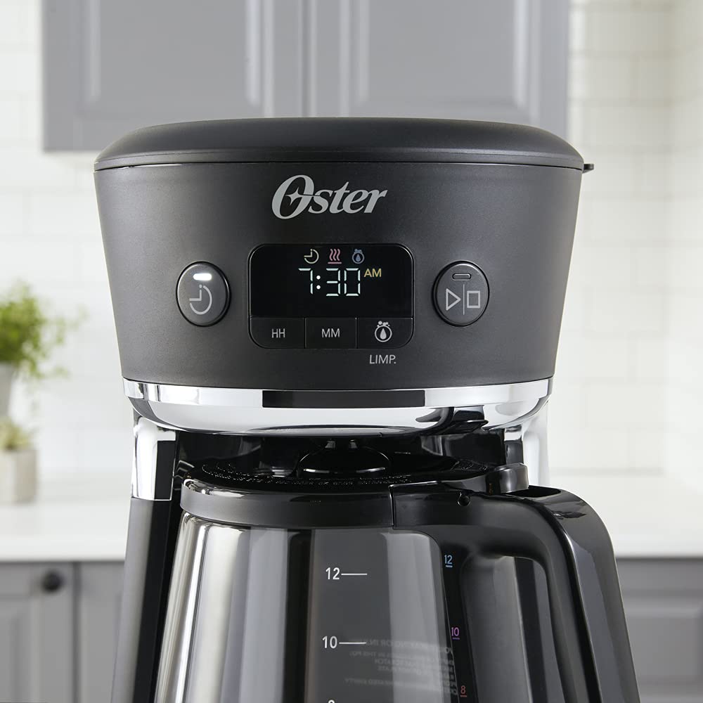 Oster 2083222 Cafetera Drip, color Gris/Negro