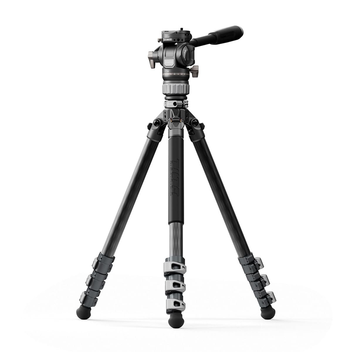 Trípode de Video Tilta Gris Espacial con Cabeza Fluida y Patas de Fibra de Carbono