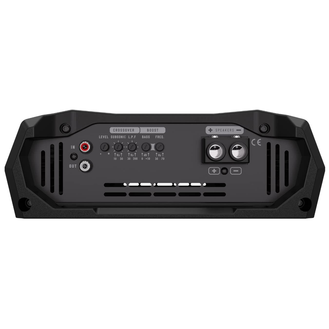 Amplificador de Audio para Coche Stetsom Bravo BASS Flex 3K Negro con Sistema de Impedancia Automática Monobloque 3000 W RMS a Impedancia Variable 0.5 a 2 Ohmios